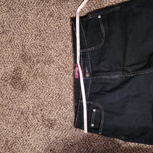 EUC Jeanbay Co dark blue jeans shorts. Size 16 - Picture 3 of 5